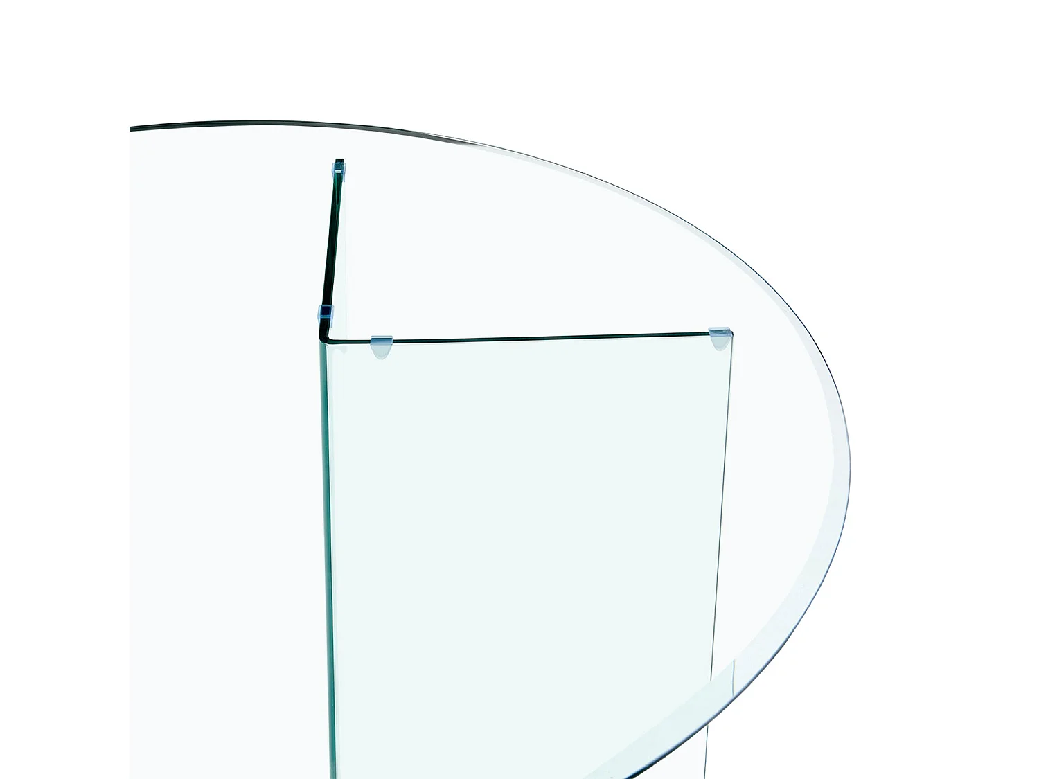Mesa de comedor redonda mia transparente para hogar moderno mueble de almacenaje  - Homekit