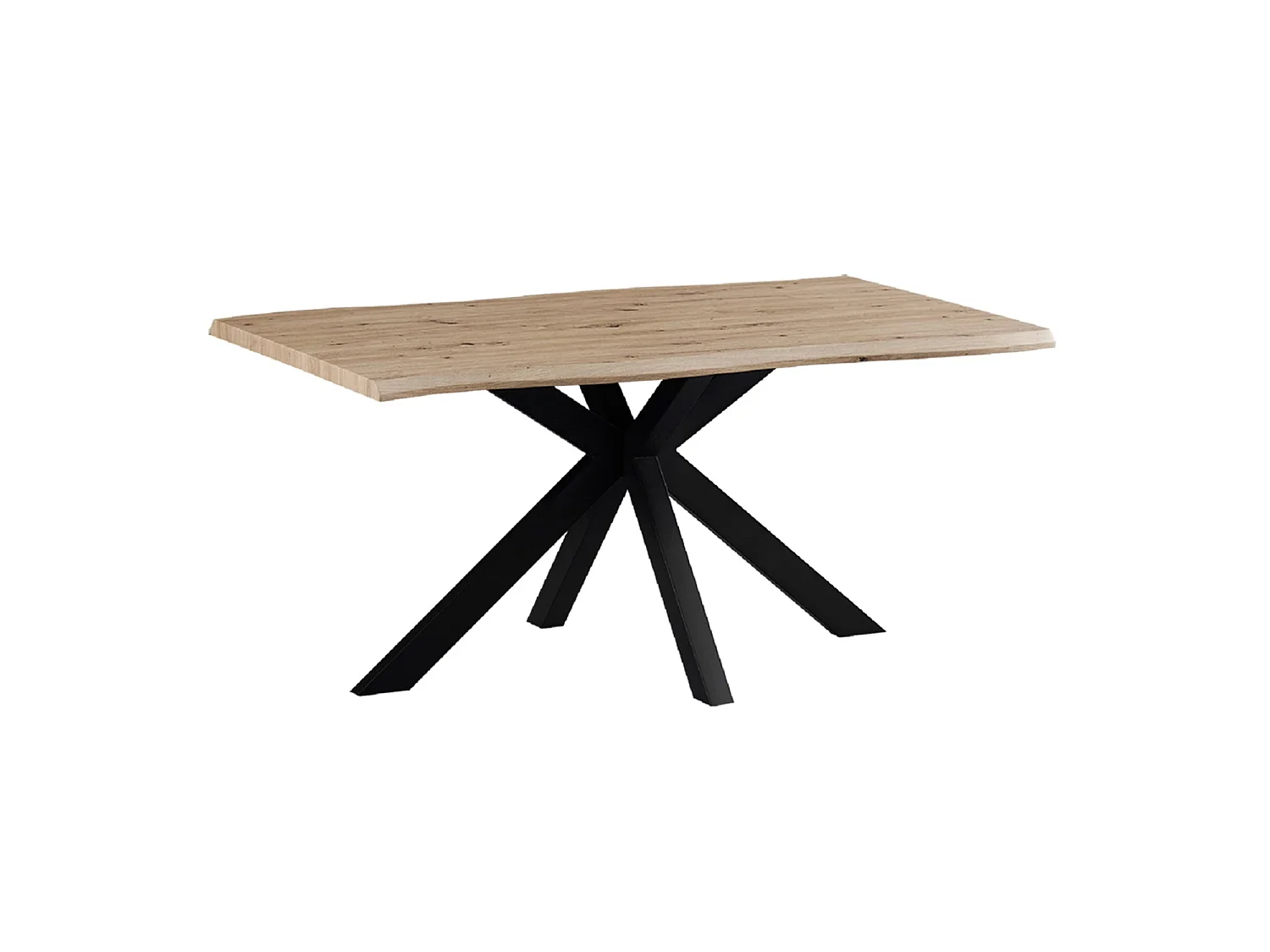 Mesa de comedor de sobre irregular thelma oscura madera para hogar moderno mueble de almacenaje  - Homekit