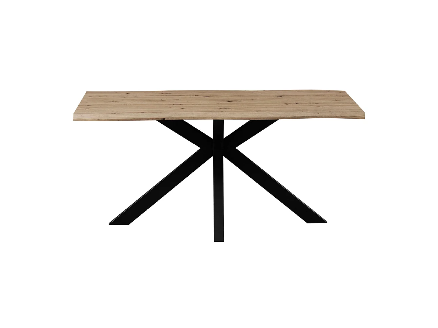 Mesa de comedor de sobre irregular thelma oscura madera para hogar moderno mueble de almacenaje  - Homekit