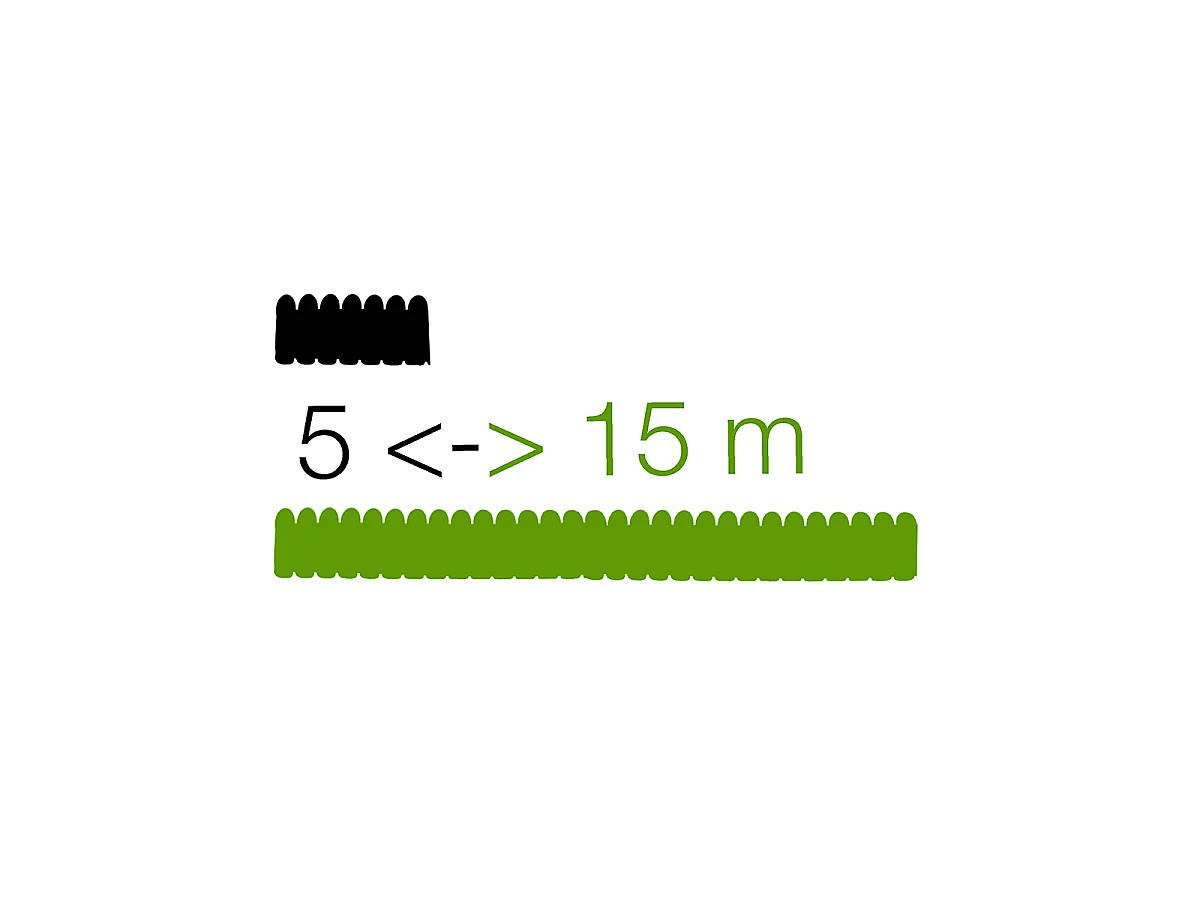 Tuyau d'arrosage flexible et extensible de 5 à 15 m avec pistolet pulvérisateur, coloris vert