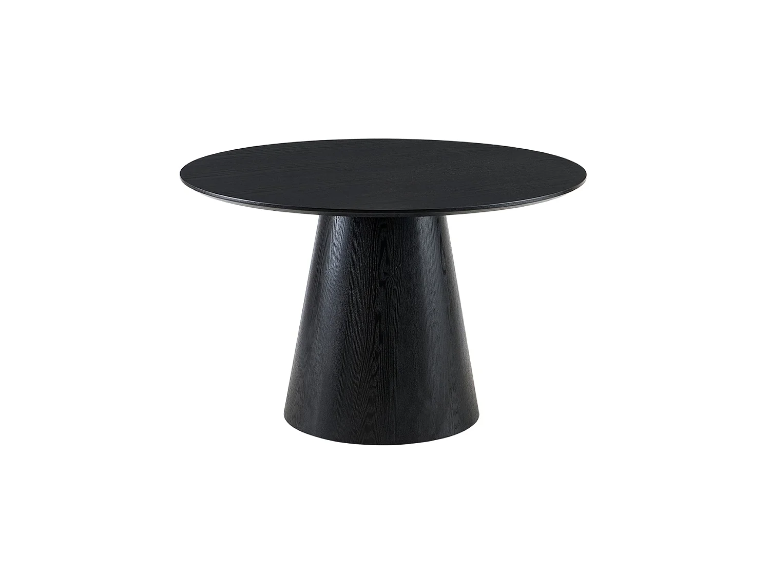 Mesa de comedor redonda bertha negro para hogar moderno mueble de almacenaje  - Homekit