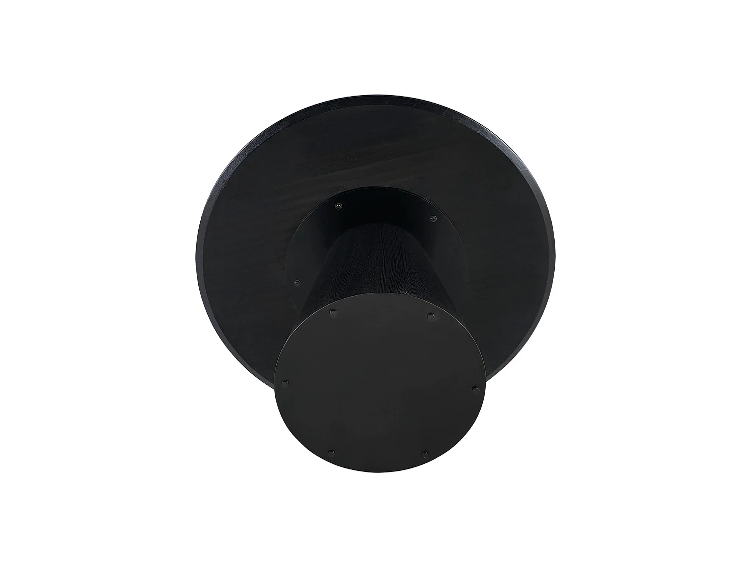 Mesa de comedor redonda bertha negro para hogar moderno mueble de almacenaje  - Homekit