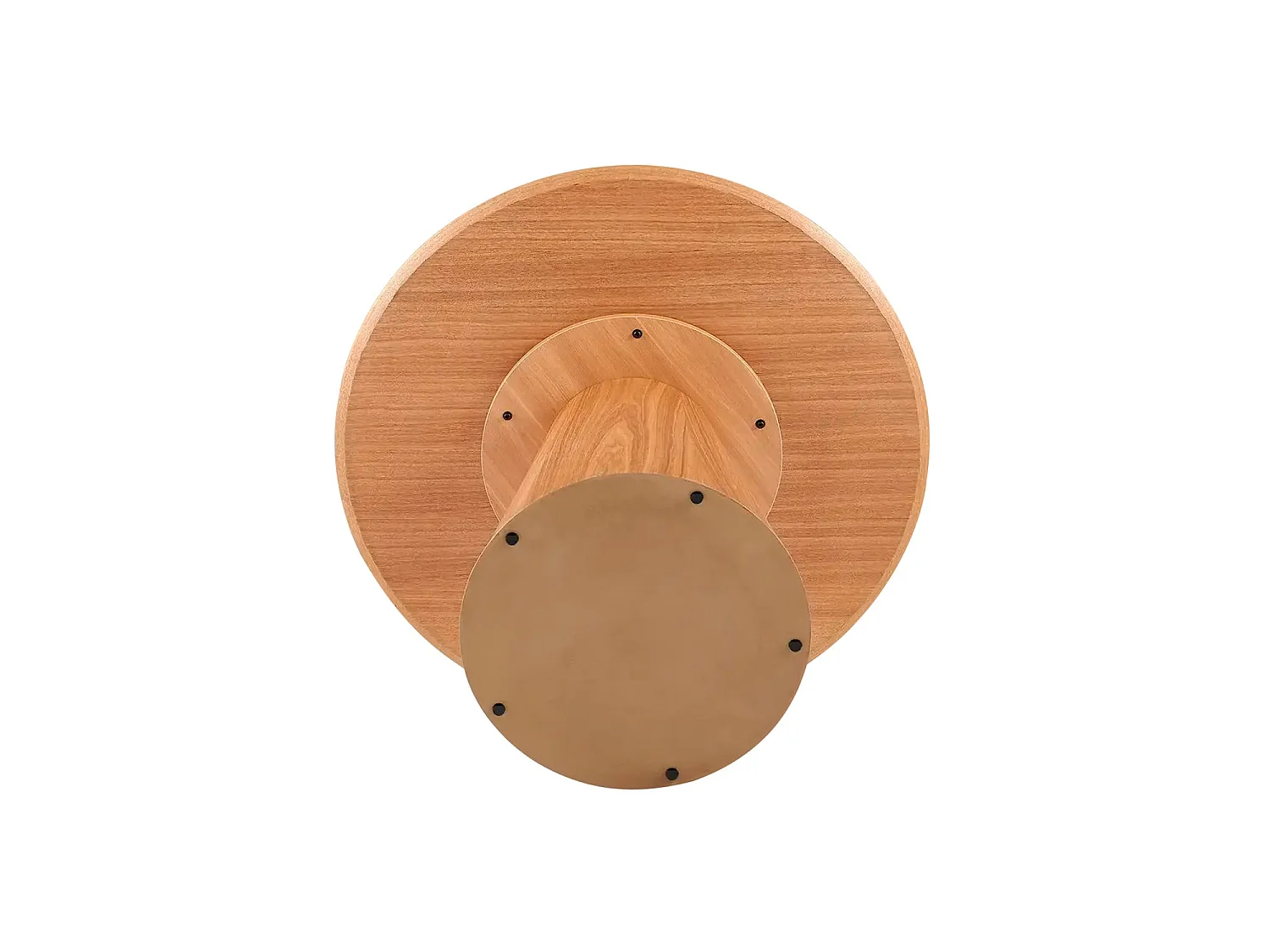 Mesa de comedor redonda bertha natural y madera para hogar moderno mueble de almacenaje  - Homekit