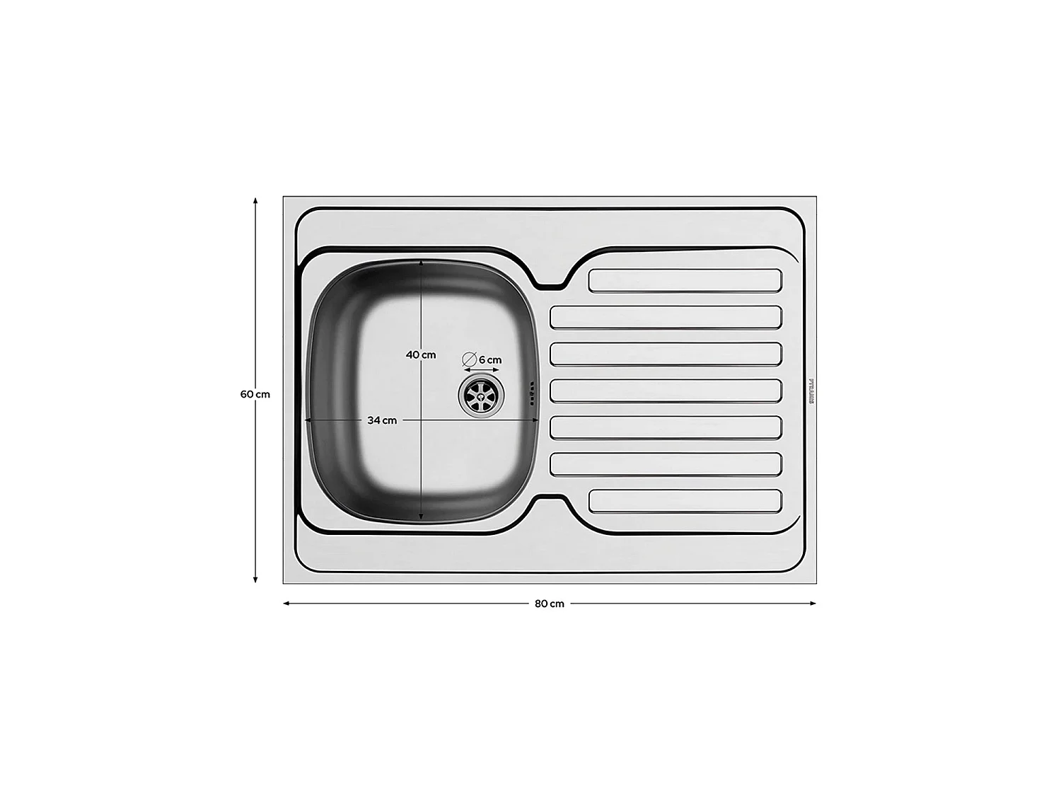 Fregadero doble para módulo de cocina inferior myrtle plateado para hogar moderno mueble de almacenaje  - Homekit