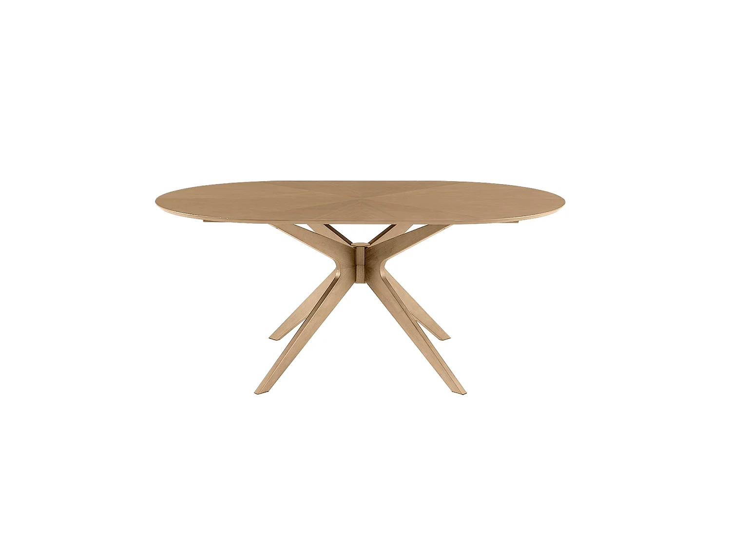Mesa de comedor ovalada gina natural y madera para hogar moderno mueble de almacenaje  - Homekit