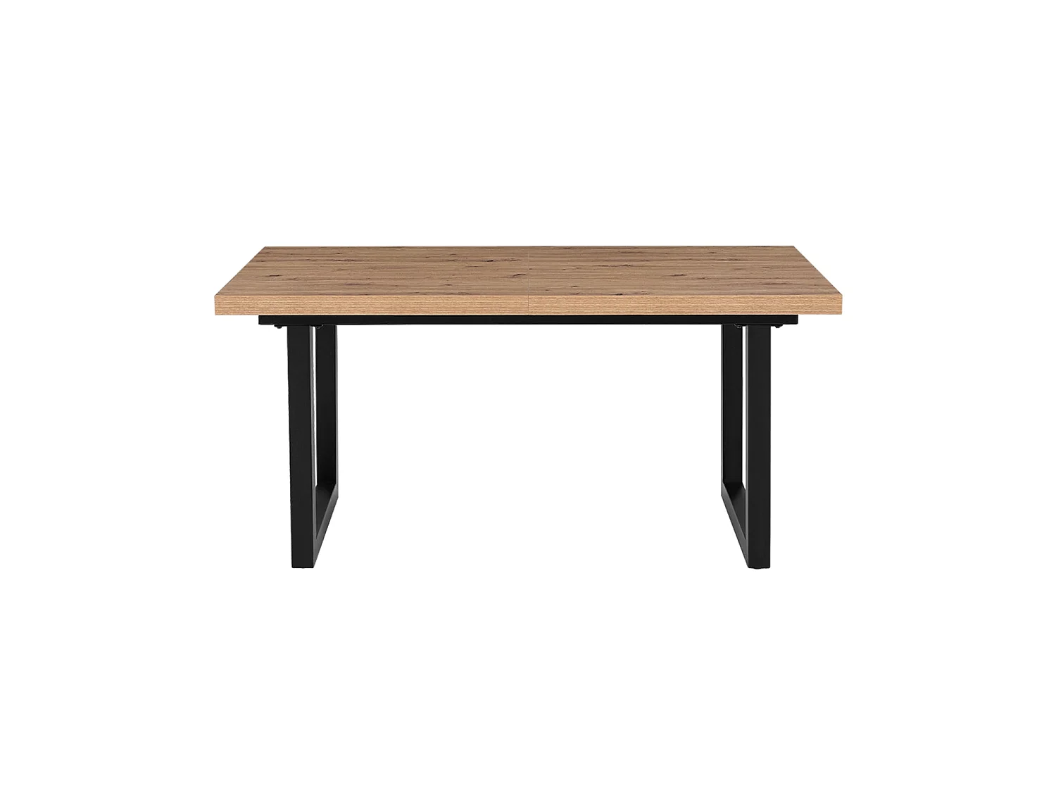 Mesa de comedor rectangular extensible kristin natural y madera para hogar moderno mueble de almacenaje  - Homekit