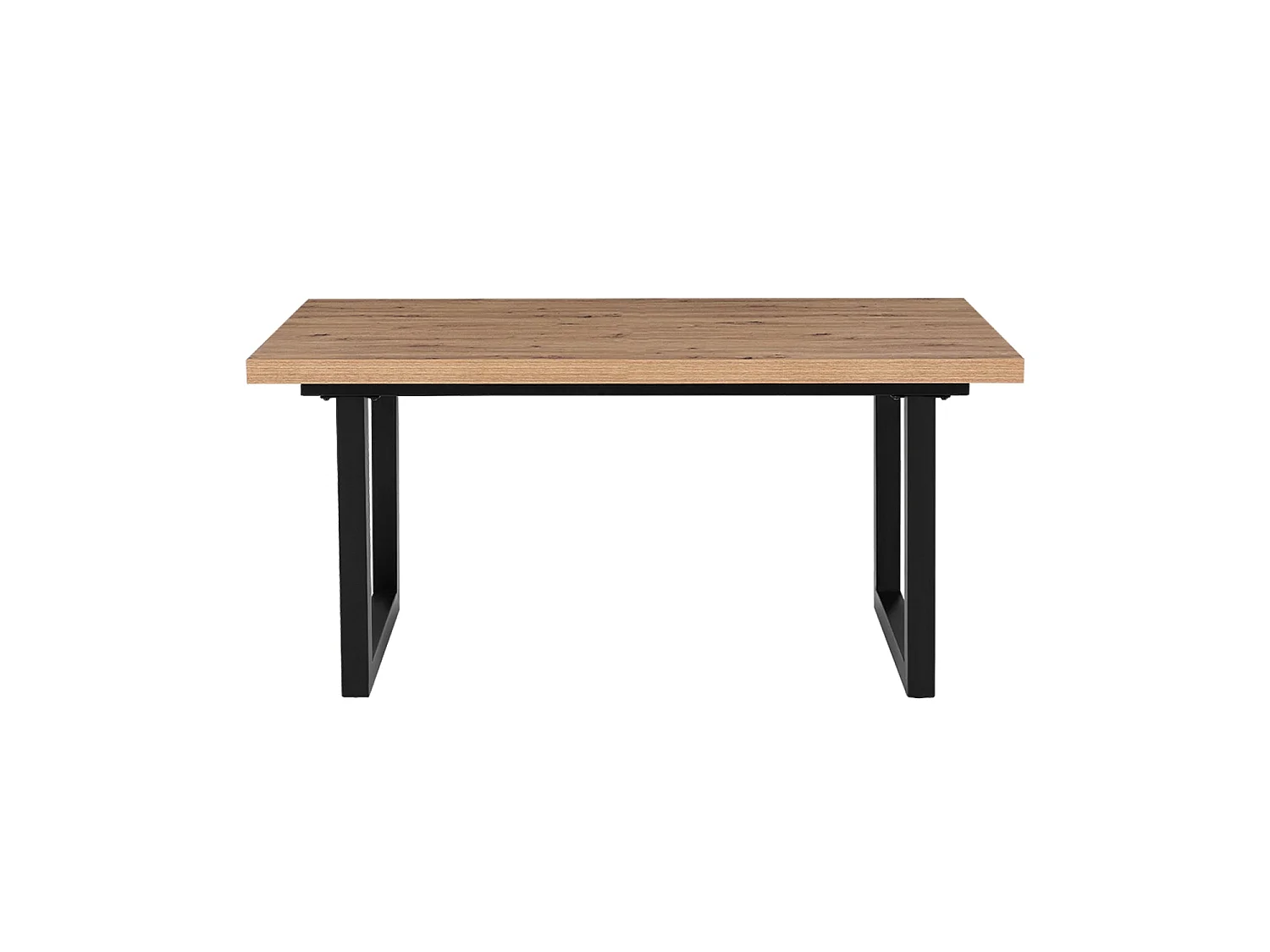 Mesa de comedor rectangular kristin natural y madera para hogar moderno mueble de almacenaje  - Homekit