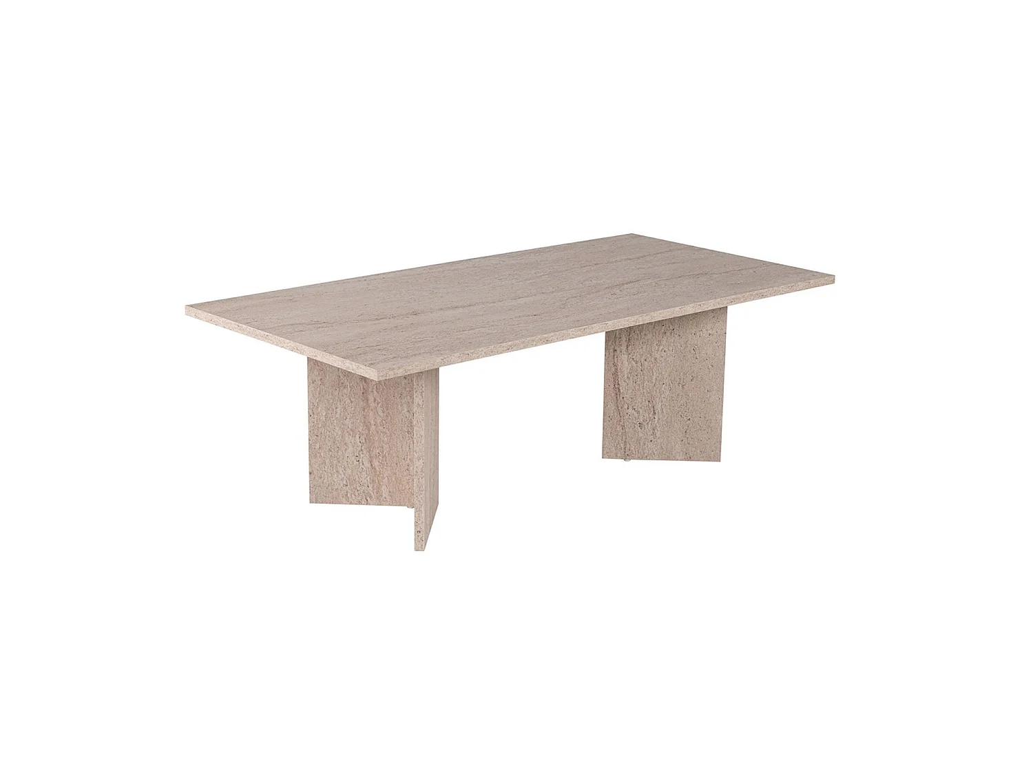 Mesa de centro rosalyn travertino para hogar moderno mueble de almacenaje  - Homekit