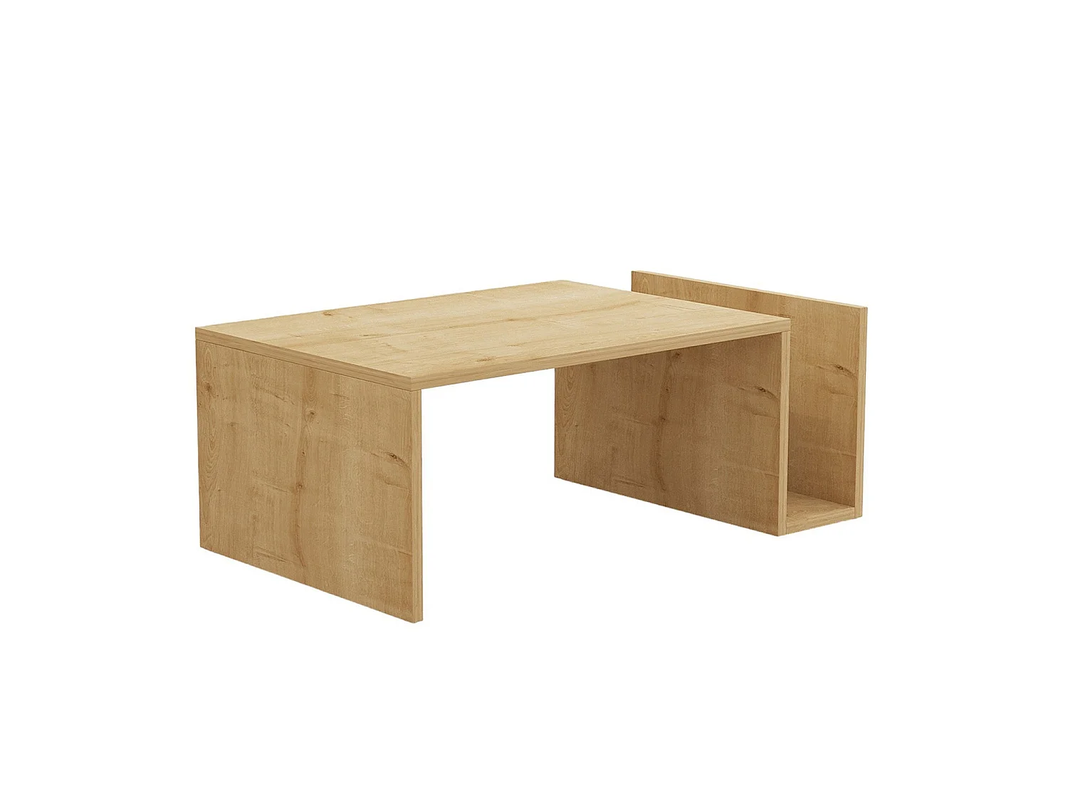 Mesa de centro audra natural y madera para hogar moderno mueble de almacenaje  - Homekit