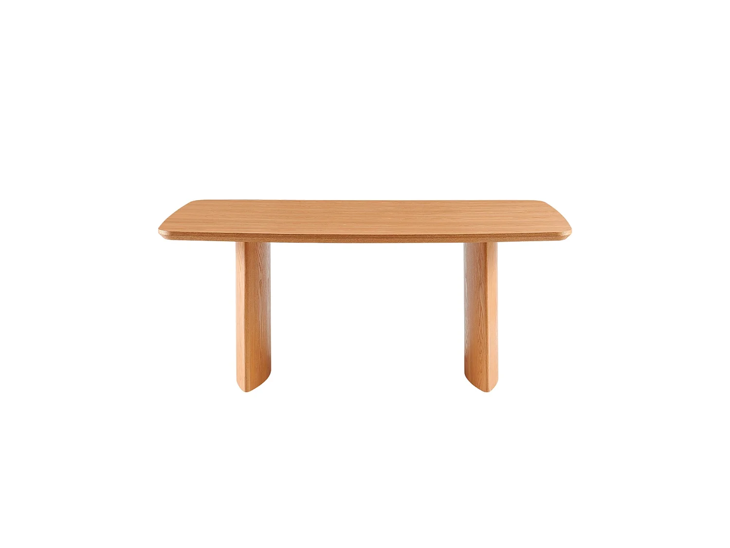 Mesa de comedor rectangular erin natural y madera para hogar moderno mueble de almacenaje  - Homekit