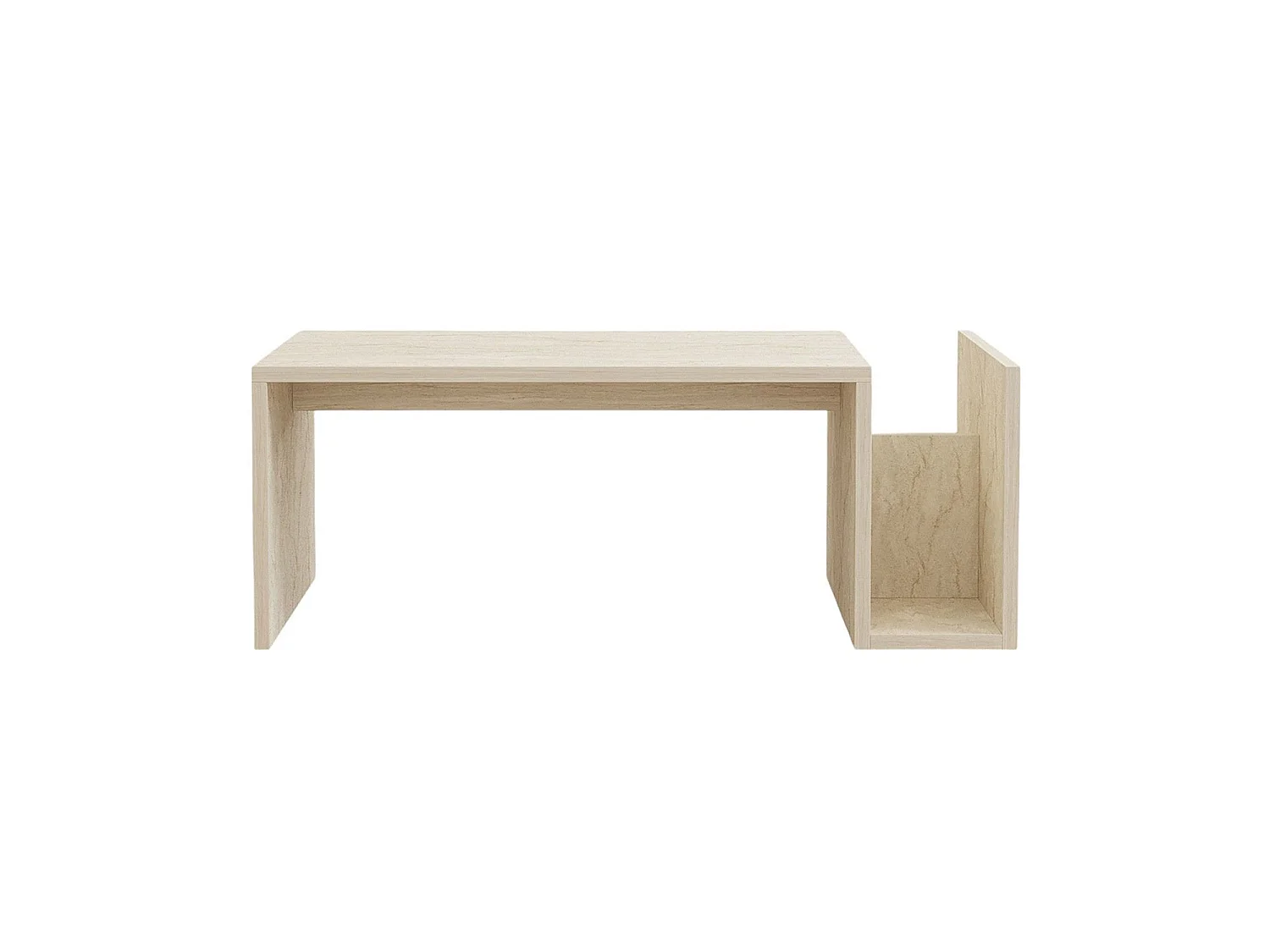 Mesa de centro audra travertino para hogar moderno mueble de almacenaje  - Homekit