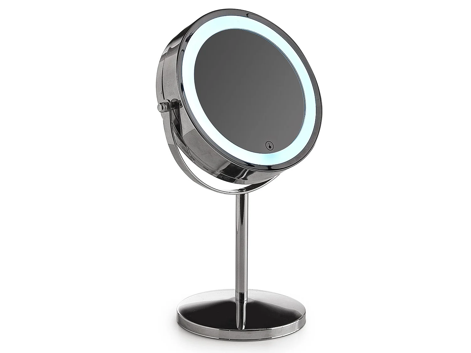 Miroir Grossissant Double Face 5X Avec Éclairage Led Chromé | Gemma