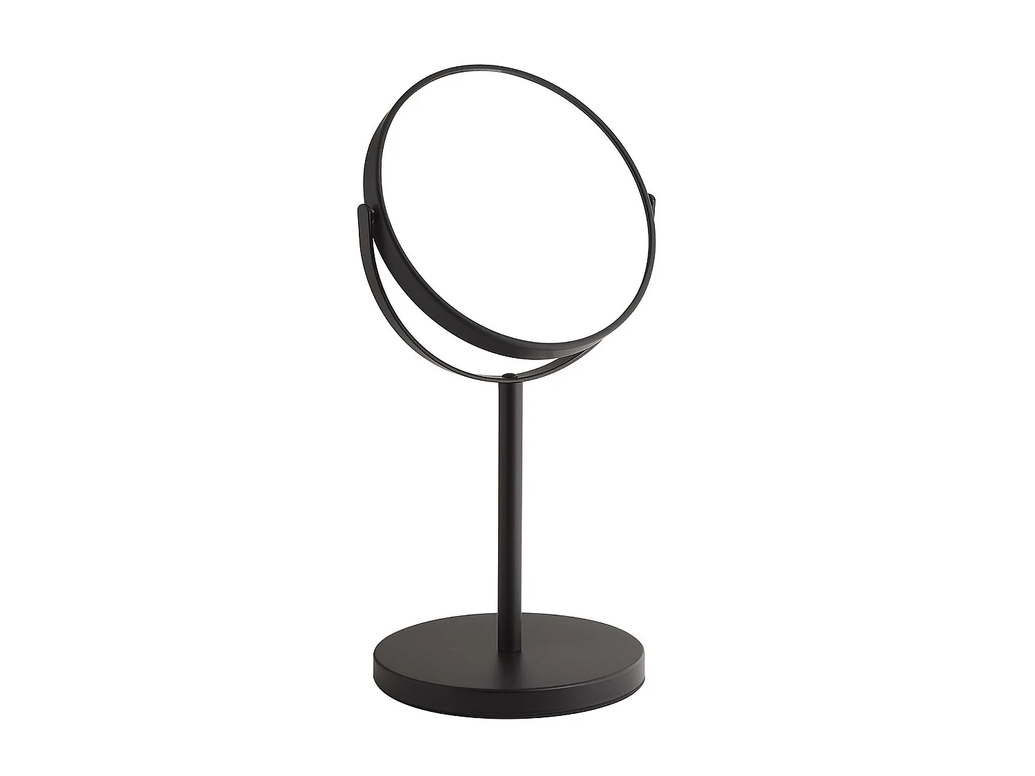 Miroir Grossissant Double Face 5X Noir Mat À Poser | Anna