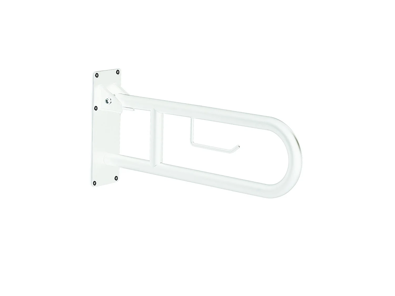 Barre D'appui Rabattable Avec Porte-Rouleau En Acier Inox Brossé, Capacité 150 Kg | Scilla
