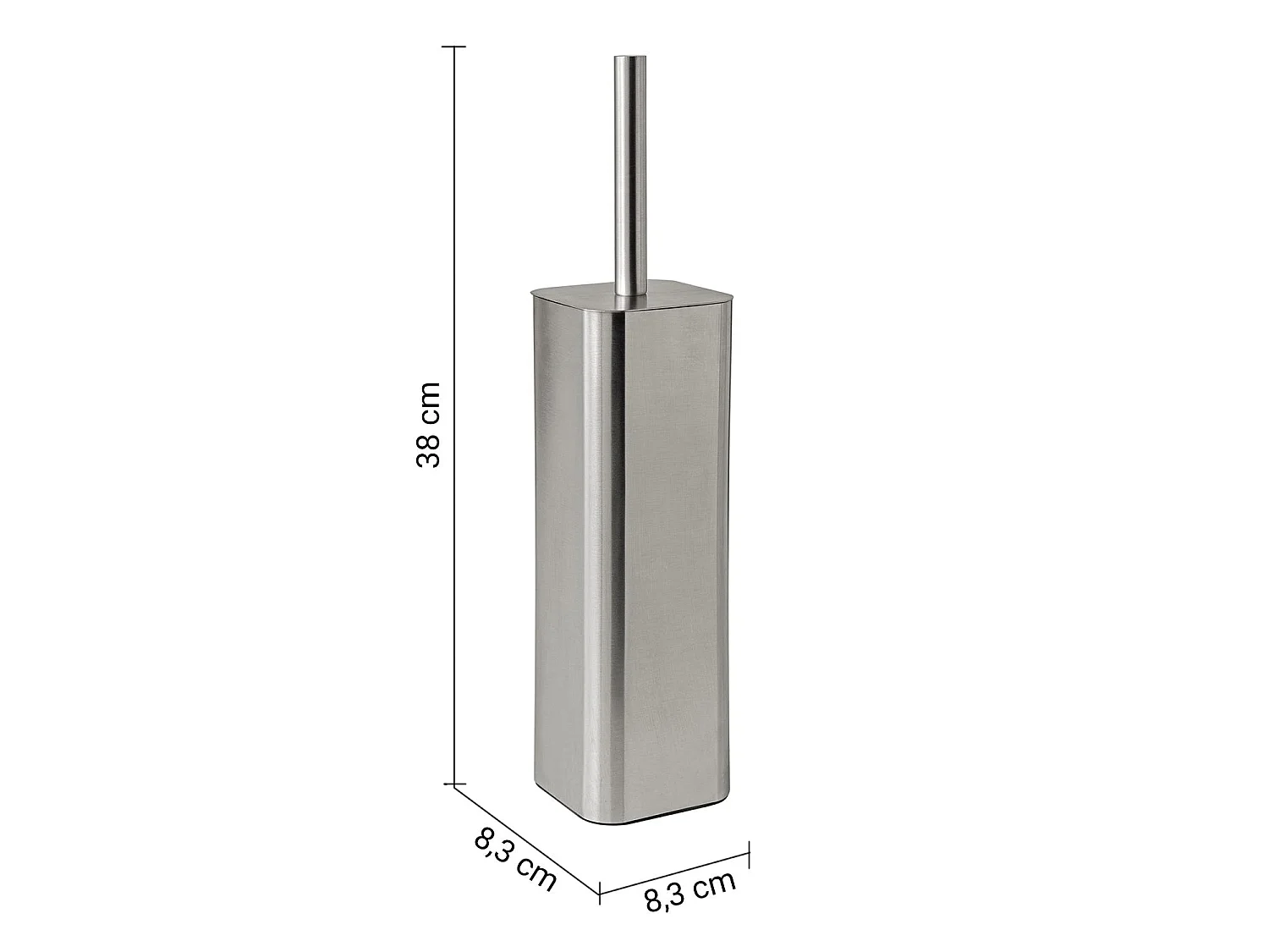 Brosse Wc Sur Pied En Acier Inoxydable Brossé | Jack