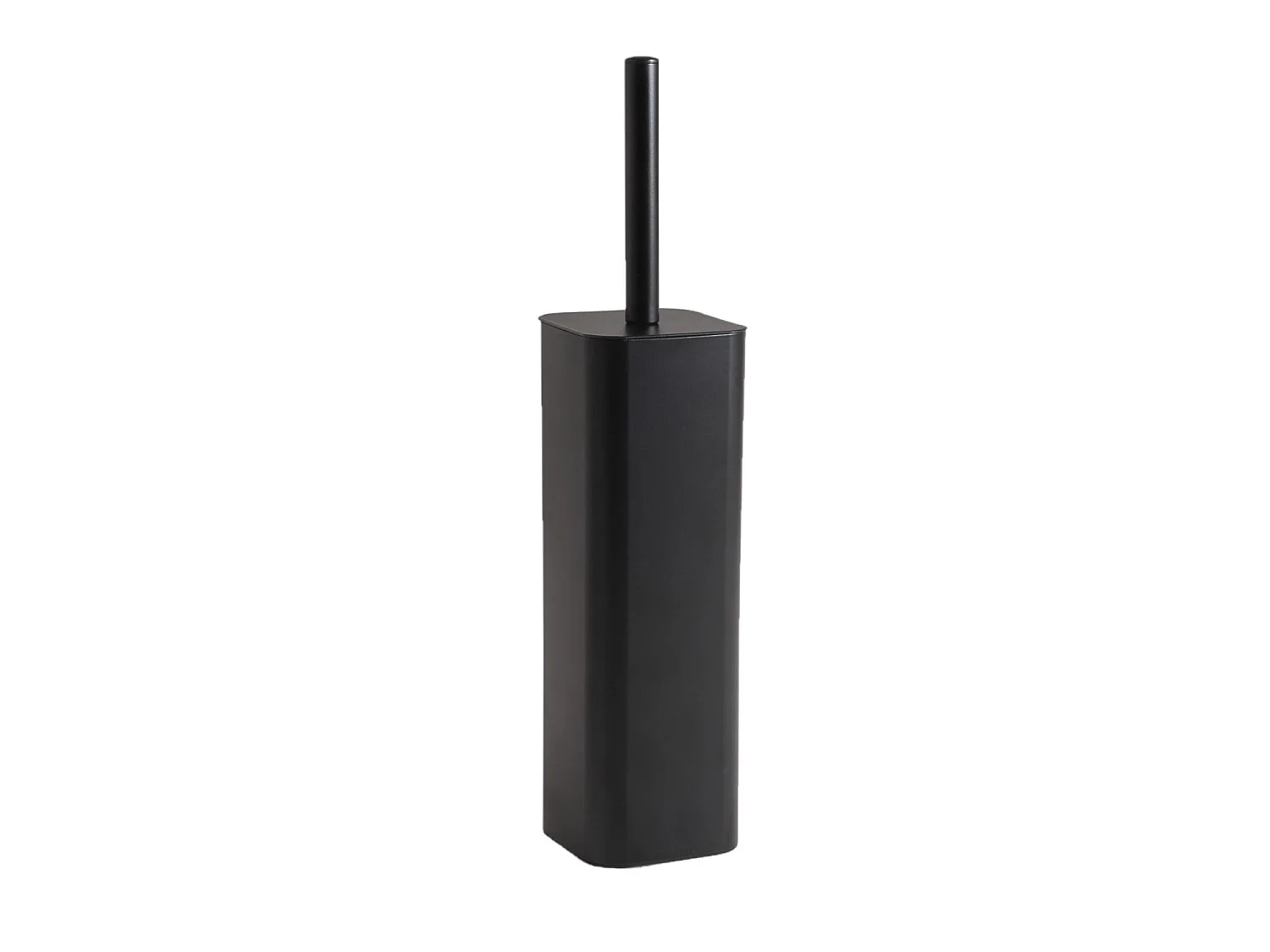 Brosse Wc Sur Pied Noir Mat En Acier Inoxydable | Tahiti