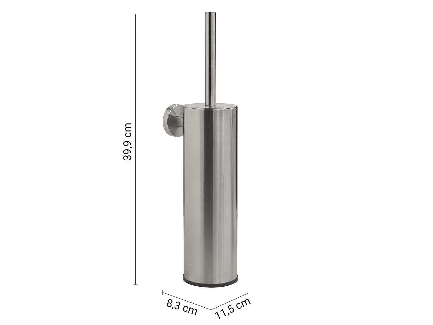 Brosse Wc Murale En Acier Inoxydable Brossé | Loto