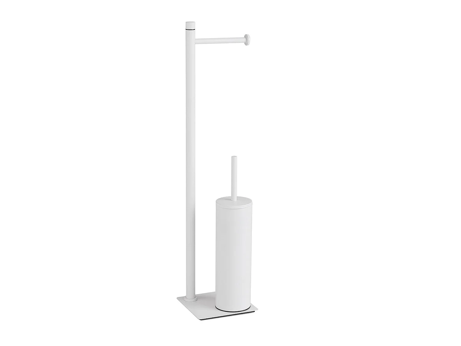Porte-Rouleau Et Porte-Brosse Sur Pied Blanc Mat | Silene