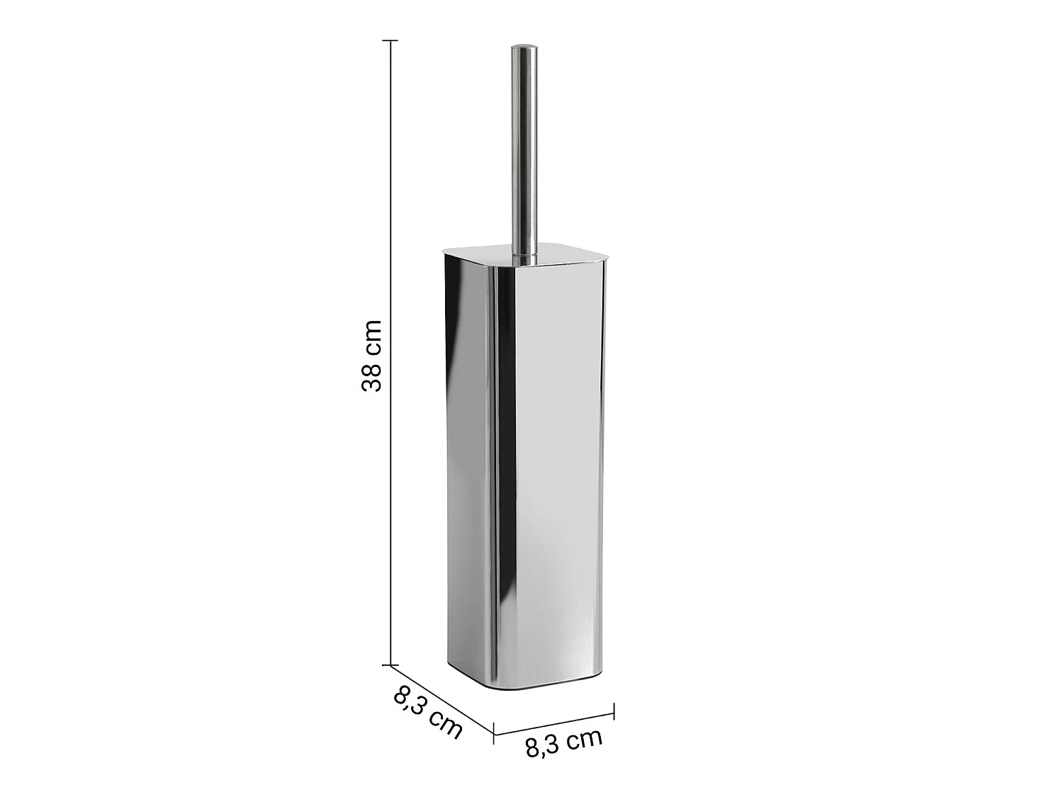 Brosse Wc Sur Pied En Acier Inoxydable Chromé | Jack