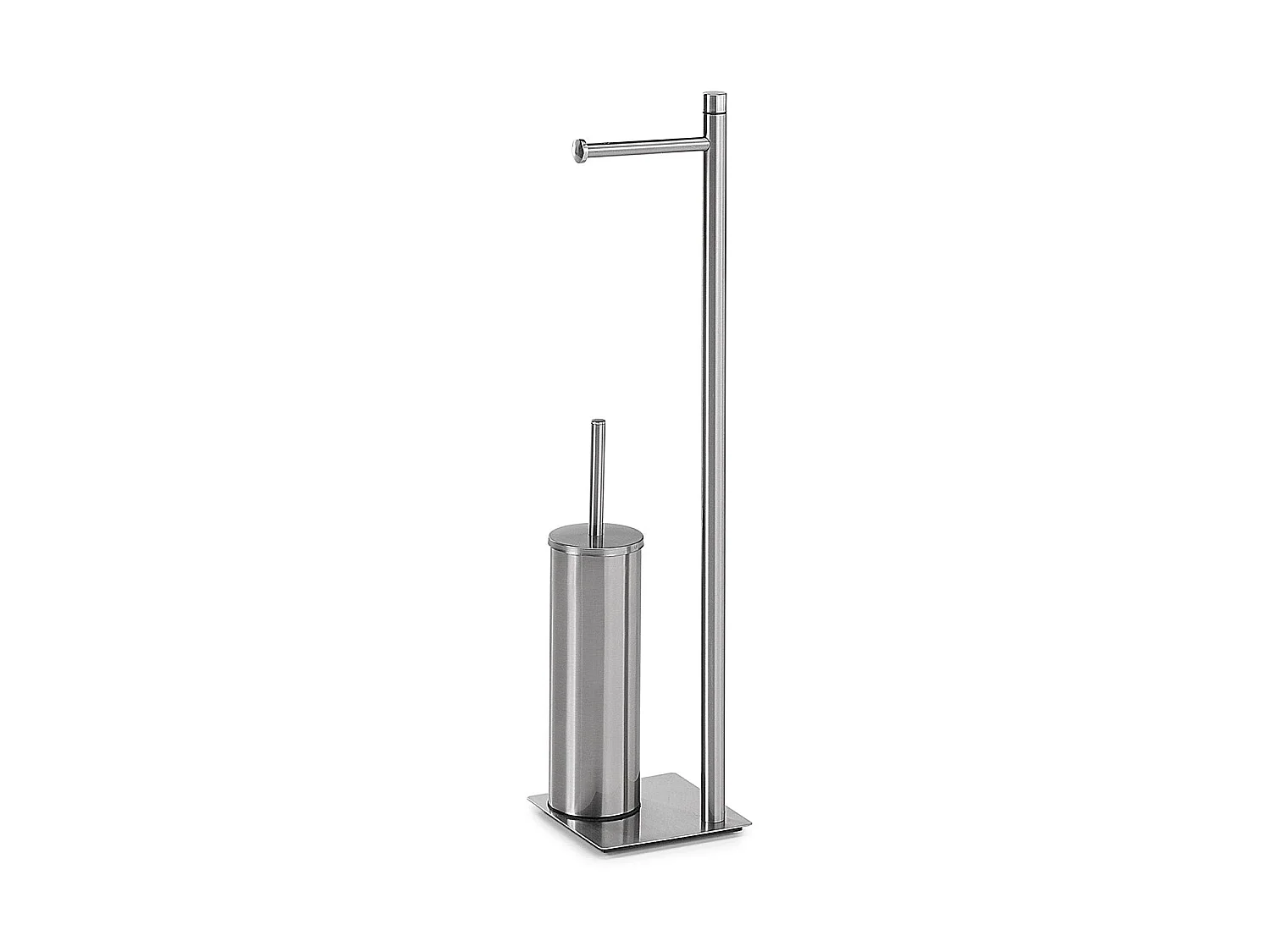 Porte-Rouleau Et Porte-Brosse Wc Sur Pied Brossé | Silene