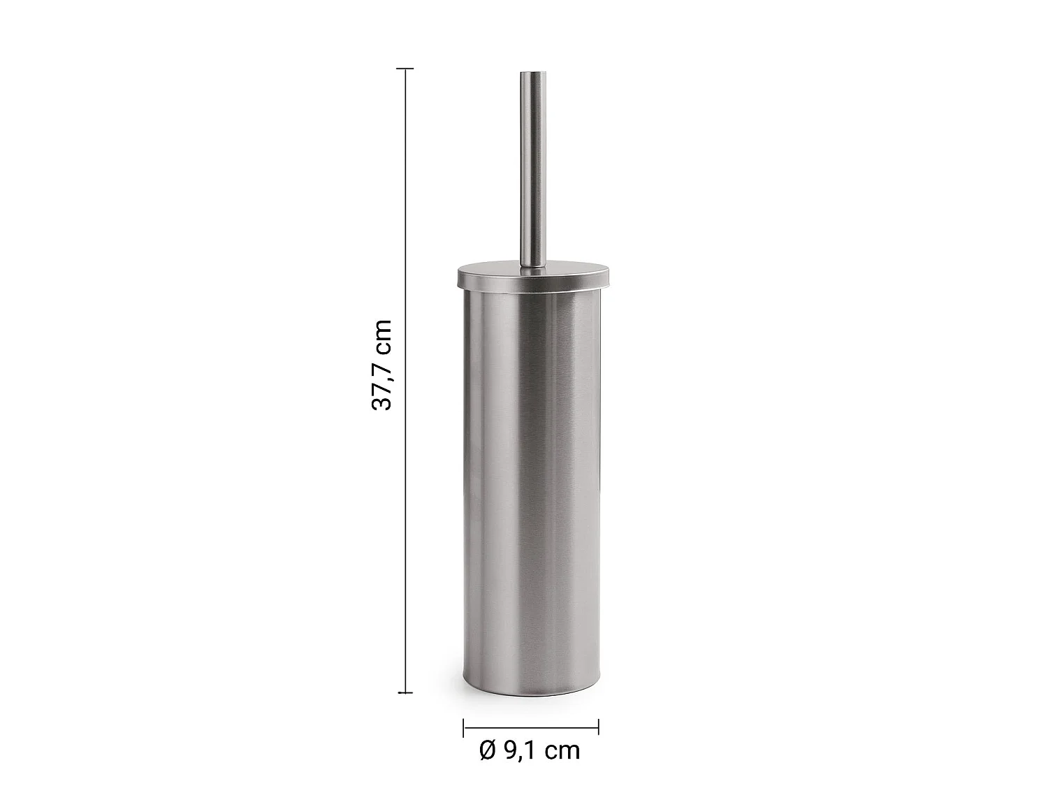Brosse Wc Sur Pied En Acier Inoxydable Brossé | Ginestra