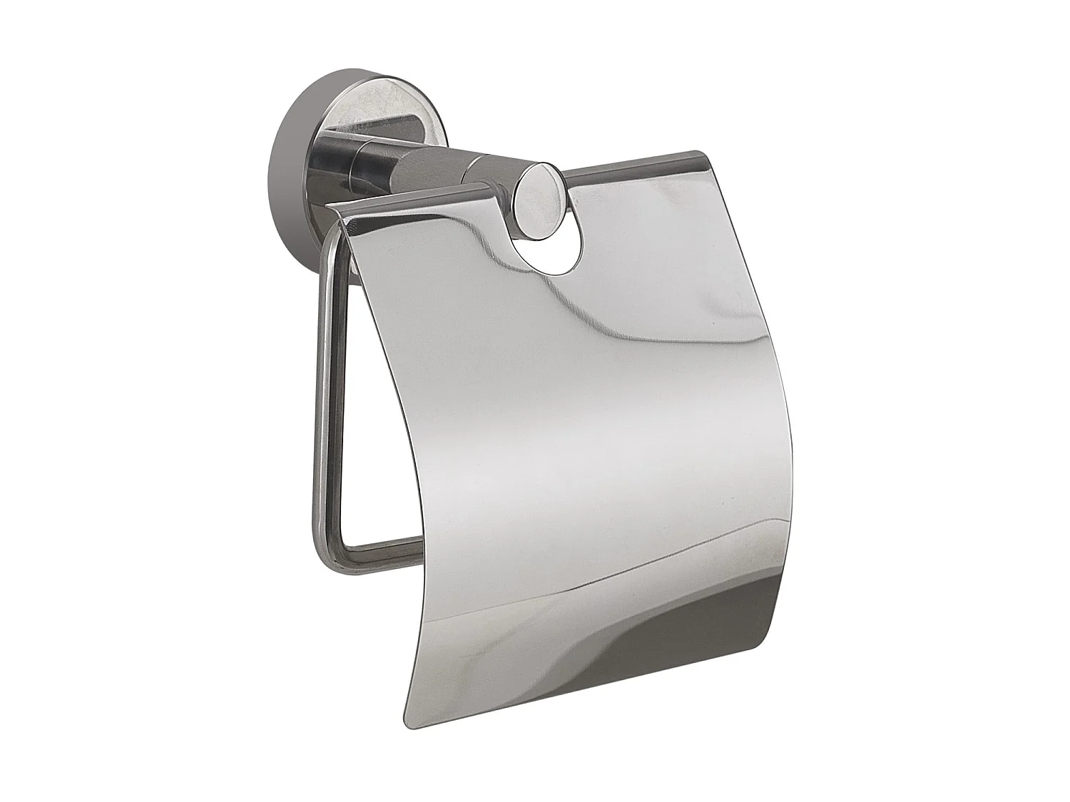 Porte-Rouleau Mural Avec Couvercle En Acier Inoxydable Brillant | Loto