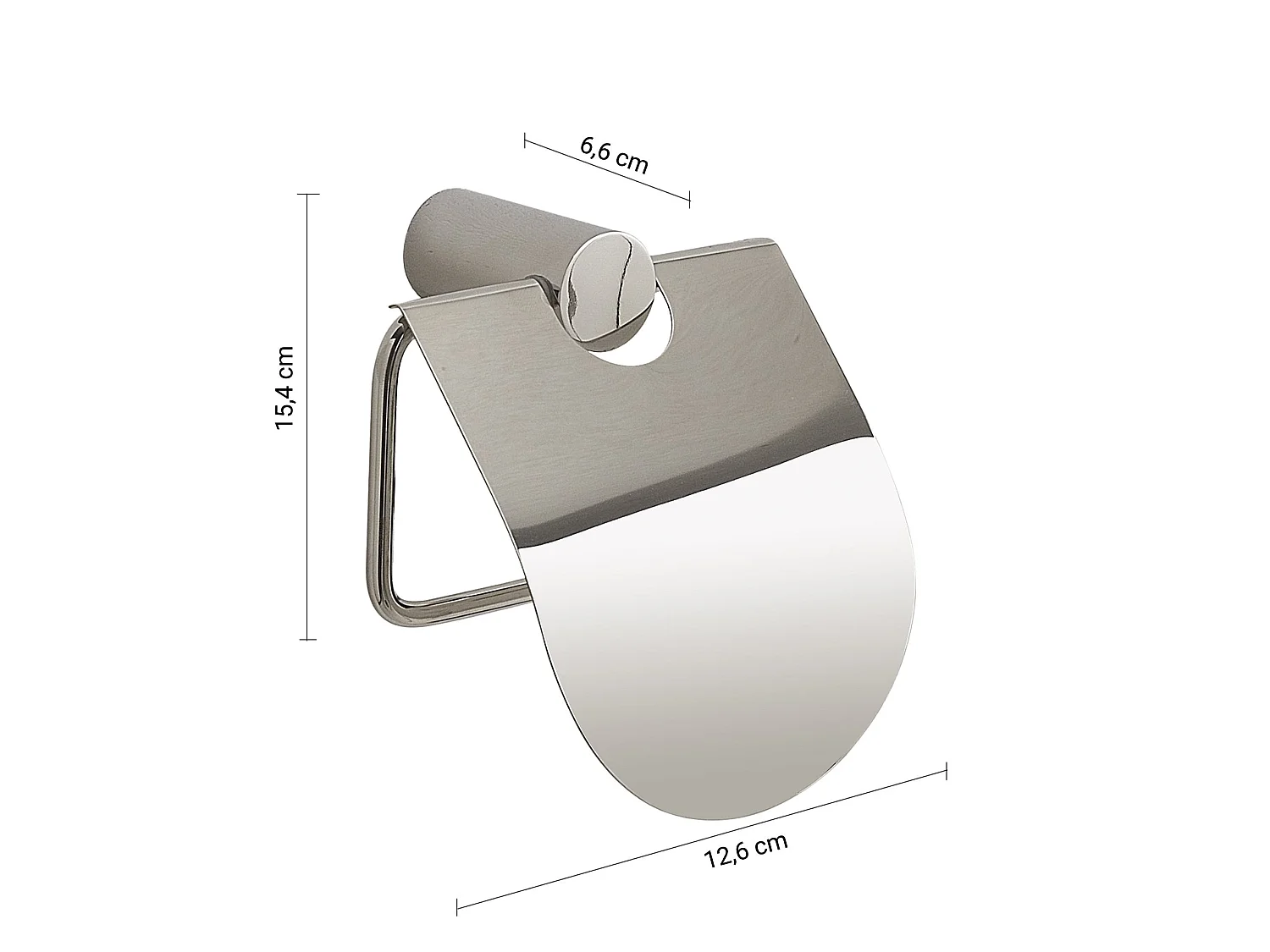Porte-Rouleau Mural Avec Couvercle En Acier Inoxydable Brillant | Aloe