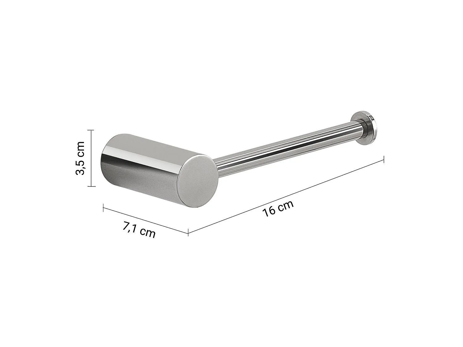 Porte-Rouleau Wc En Acier Inoxydable Brillant Fixation À Vis | Aloe