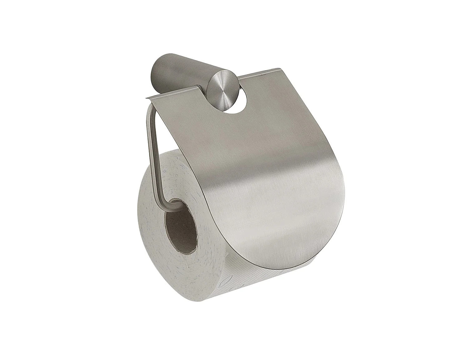 Porte-Rouleau Wc Avec Couvercle En Acier Inoxydable Brossé | Aloe