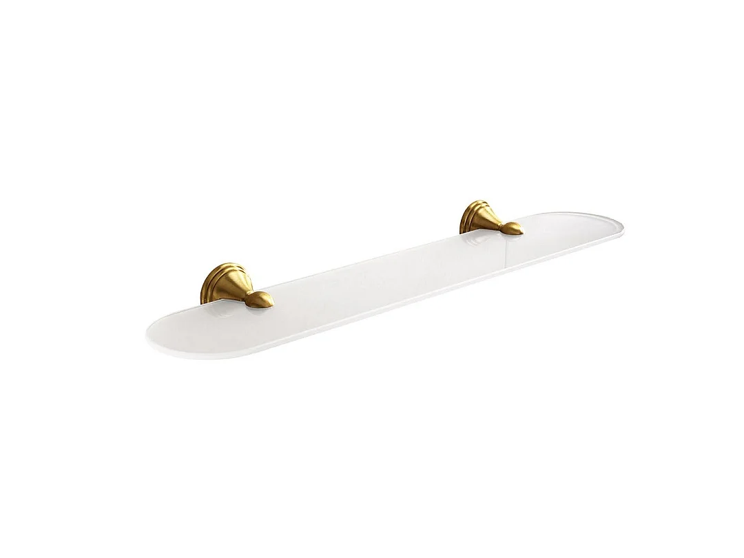 Étagère Murale De Salle De Bains Verre Et Bronze | Rosa