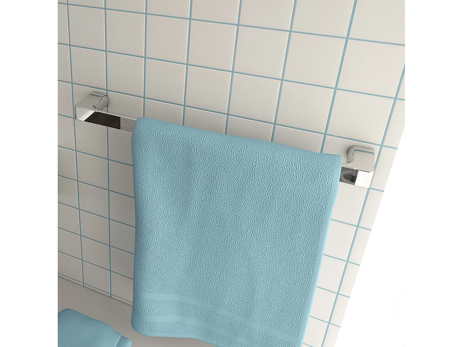 Porte-Serviettes Mural Chromé 35 Cm | Palazzo