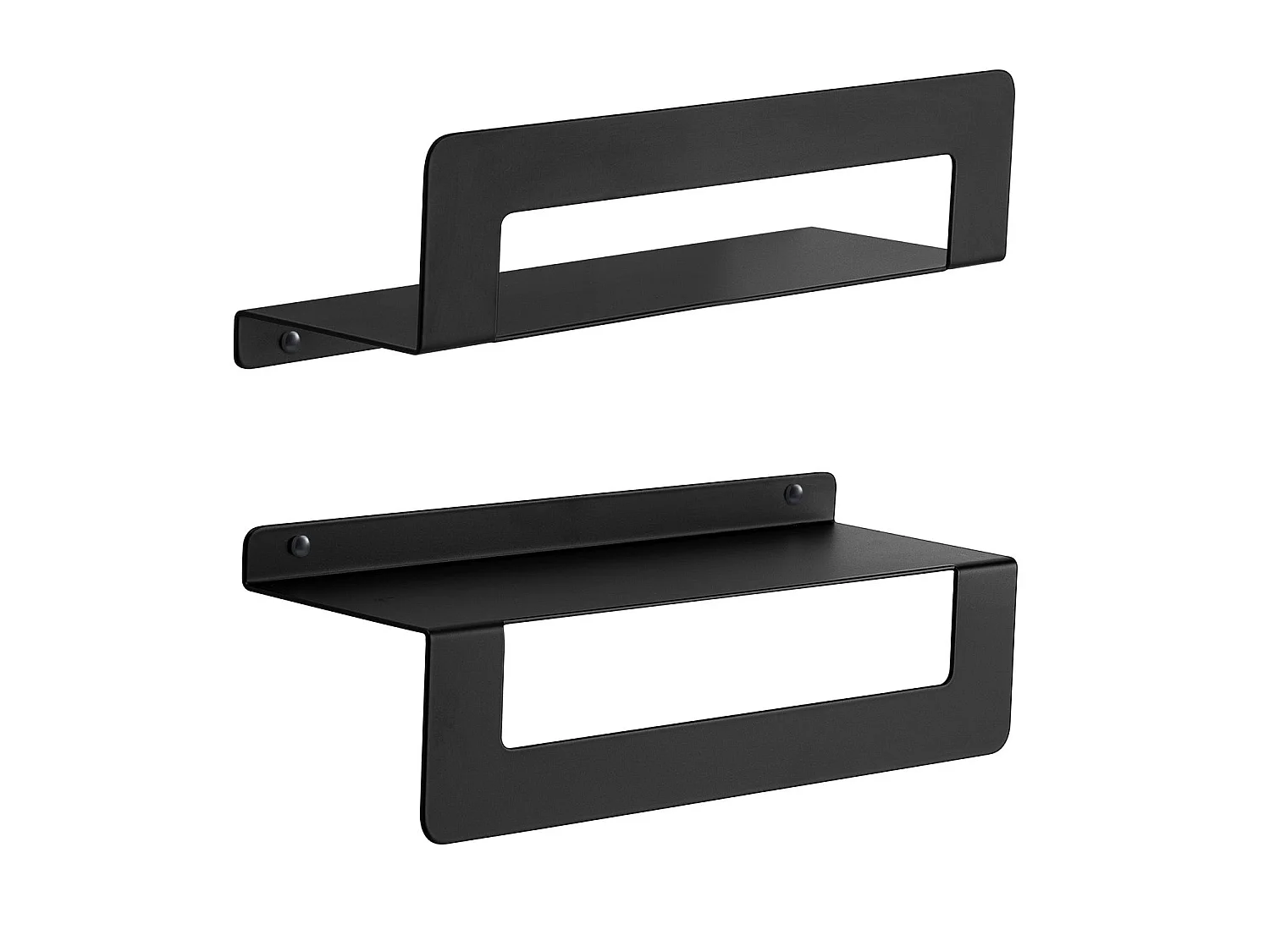 Étagère De Douche Avec Porte-Serviettes 30 Cm Noir Mat | Camelia