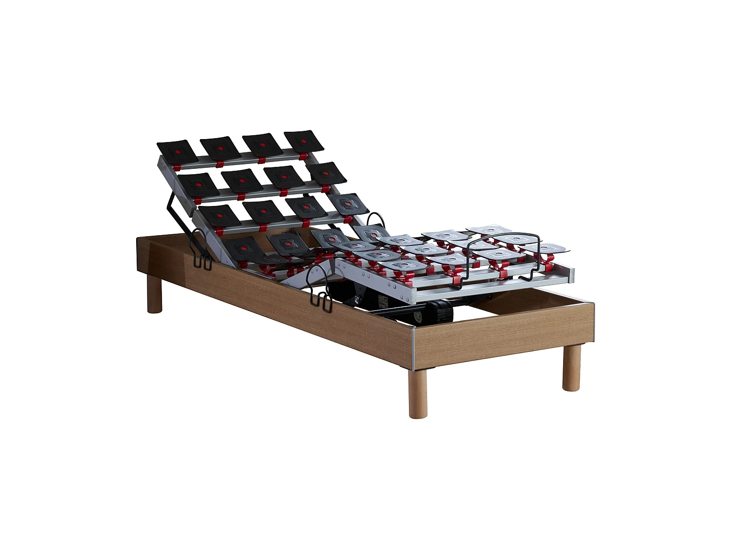 Ensemble literie électrique relaxation à plots + Matelas mousse HR35 - 90 x 190 cm