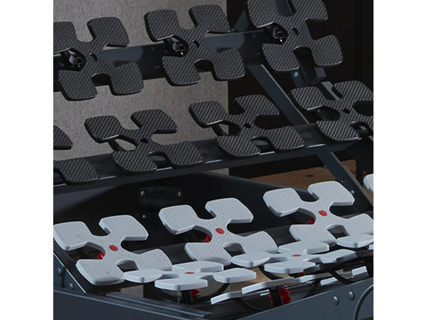 Ensemble literie électrique relaxation à plots + Matelas 100% latex - 2x80 x 200 cm