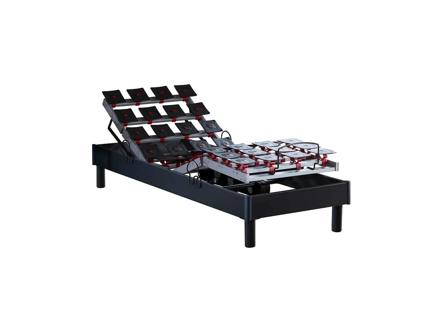 Ensemble literie électrique relaxation à plots + Matelas mousse à mémoire de forme - 90 x 190 cm