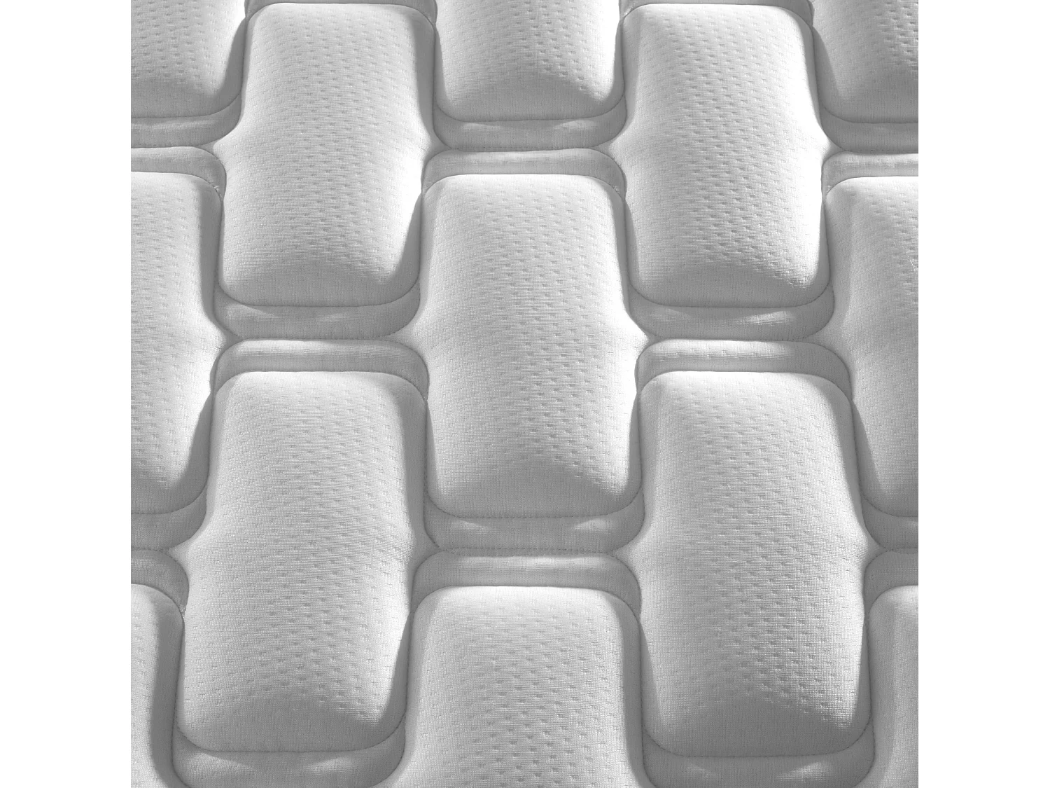 Ensemble matelas ressorts, H24cm, sommier en kit - 160x200cm - gris