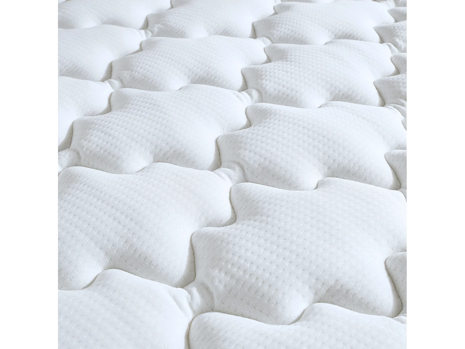 Ensemble matelas mousse, 25kg/m3, H16 cm, sommier en kit -140x200cm - beige