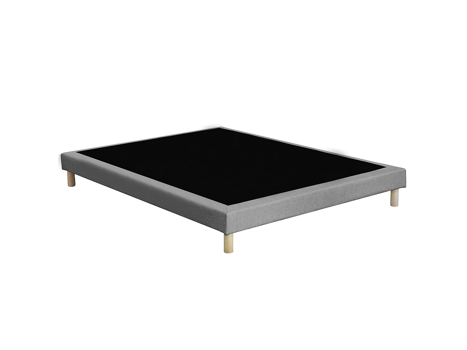 Ensemble matelas ressort, H28 cm, accueil memoire de forme, sommier gris 140 x 200 cm