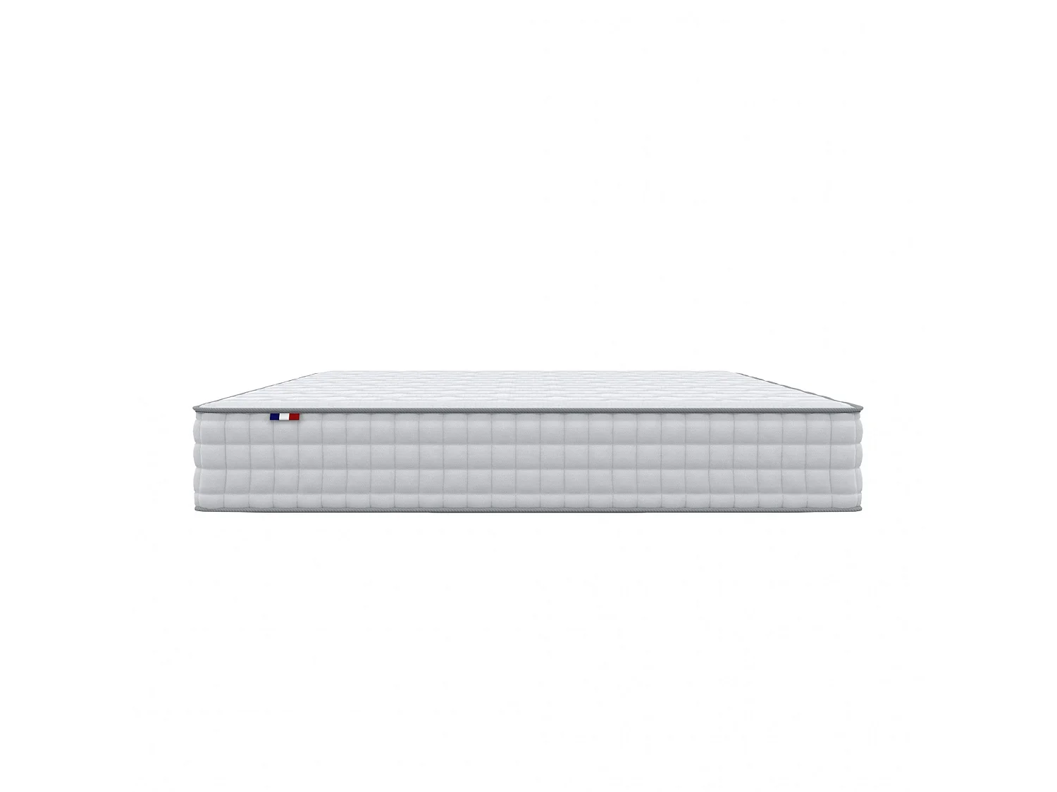 Pack matelas ressorts ASTRE + sommier kit gris + couette et oreillers 160 x 200 cm
