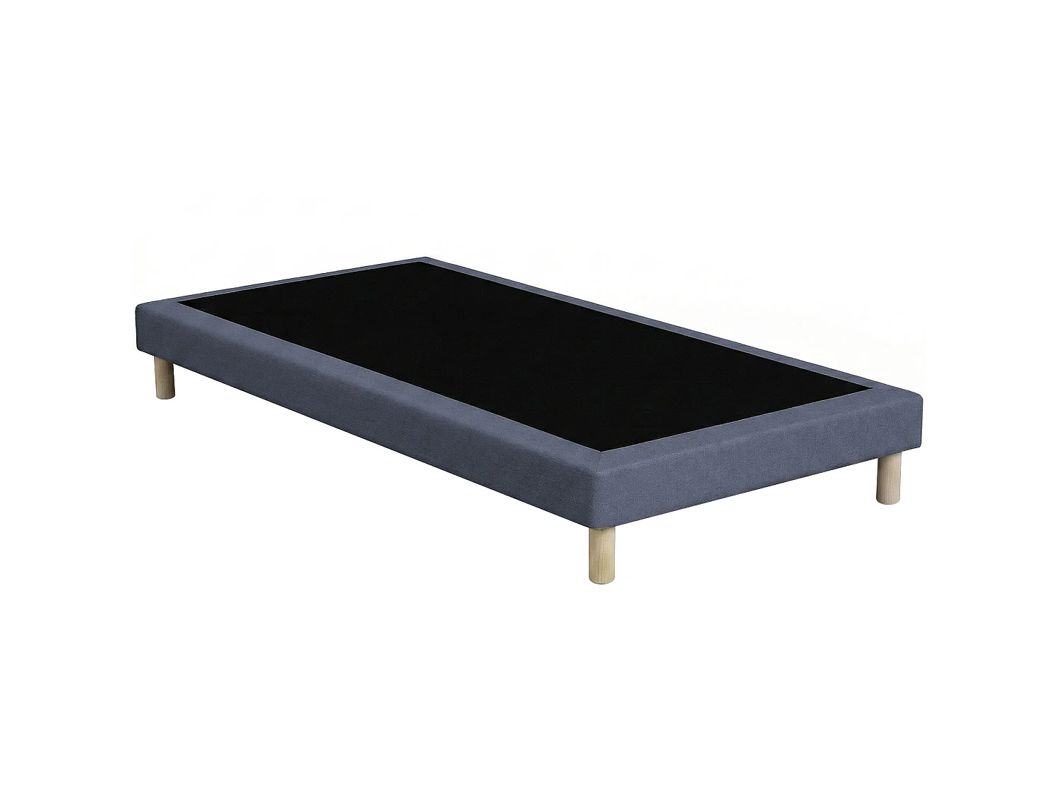 Sommier tapissier à lattes fixes, couchage ferme, soutien optimal - 90 x 190 cm, Sommier - Bleu