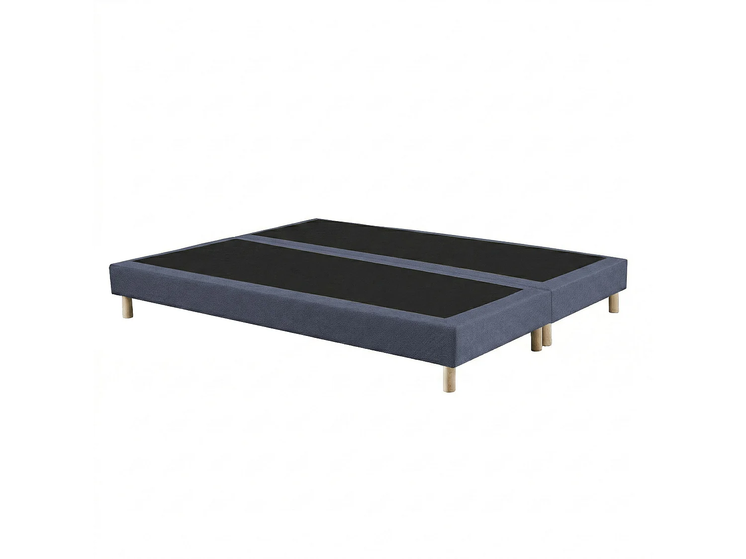 Sommier tapissier à lattes fixes, couchage ferme, soutien optimal - 160 x 200 cm, Sommier - Bleu