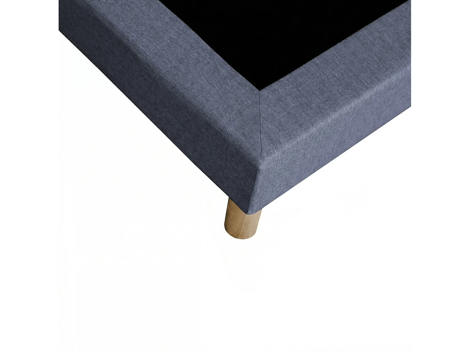Sommier tapissier à lattes fixes, couchage ferme, soutien optimal - 160 x 200 cm, Sommier - Bleu