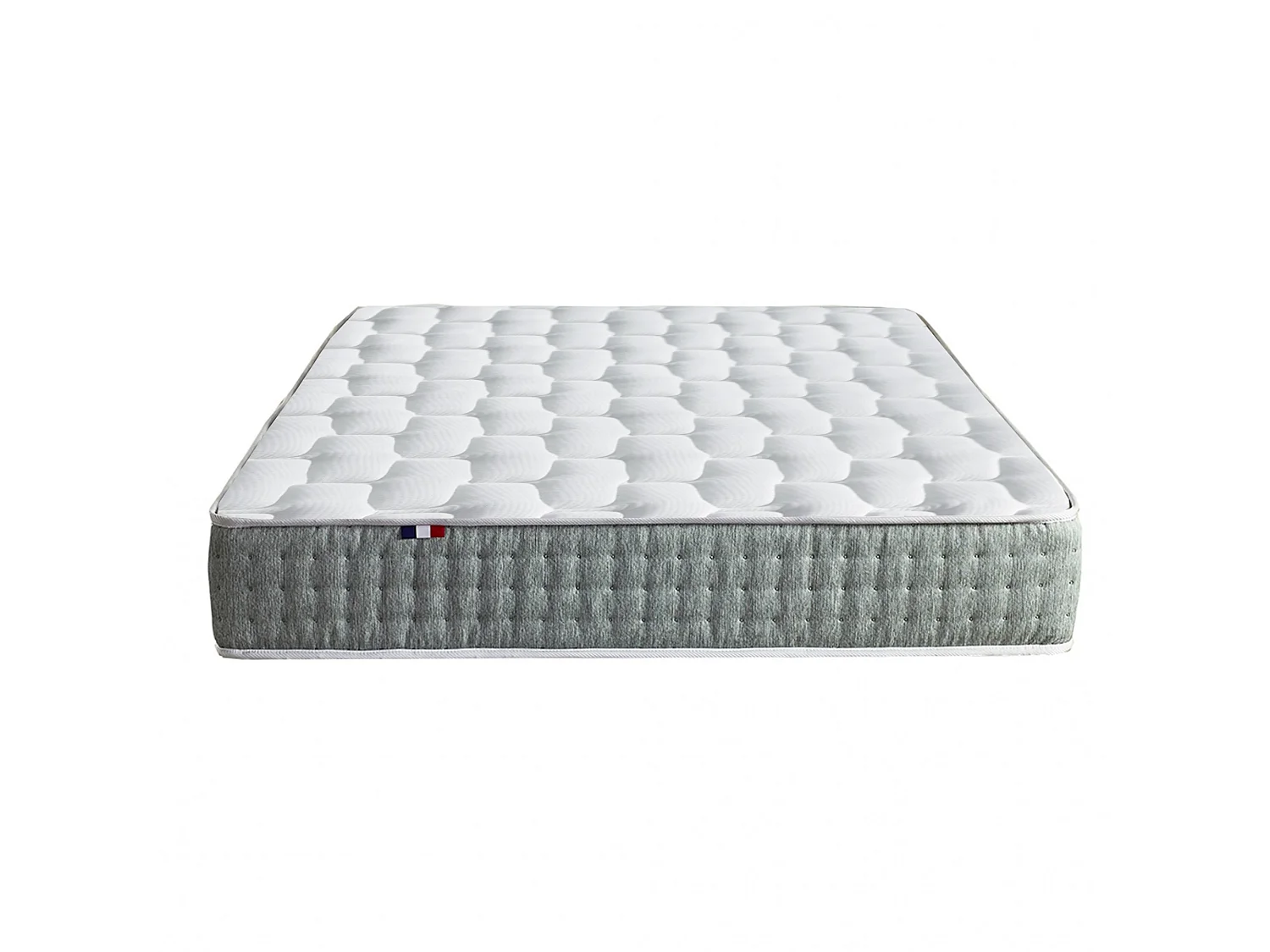 Matelas ressorts ensachés 7 zones HYGGE - soutien ferme et réversible - 140 x 200 cm