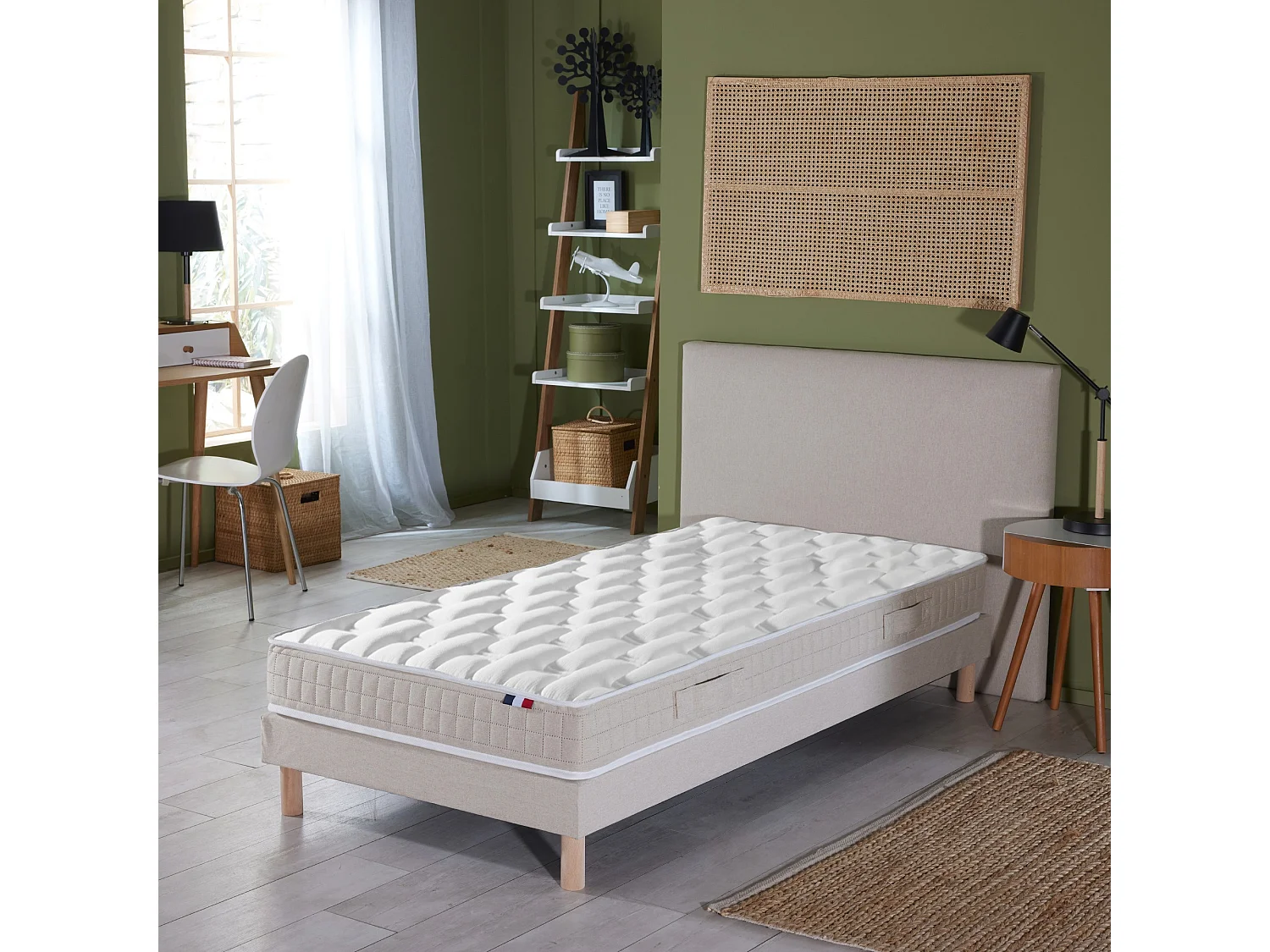 Matelas latex 5 zones ORIGINEL - Face hiver/été, confort optimal - 80 x 200 cm