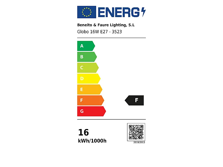 16-W-E27-LED-Retrofit-Glühbirne, 360°-Abstrahlwinkel, weißes Licht (4000 K, 1750 lm), Schutzart IP40 - Beneito & Faure für moderne Innenbeleuchtung