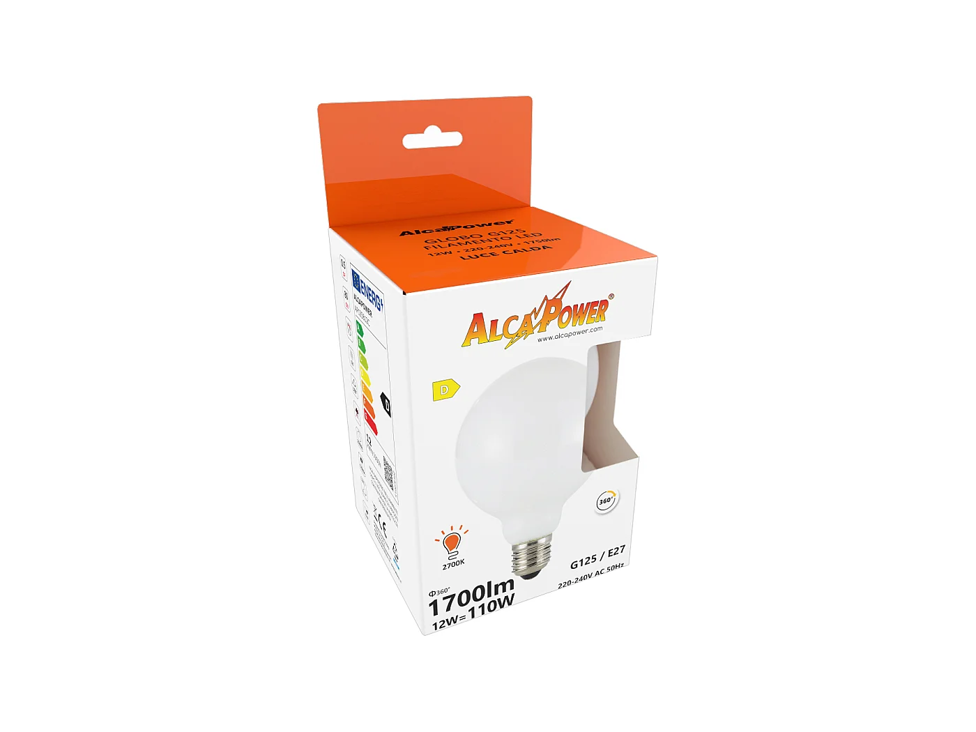 Alcapower G125 10W 220V 1400lm 2700K E27 dimmbare LED-Globolampe. Jetzt Details und Preis entdecken. Schneller Versand!