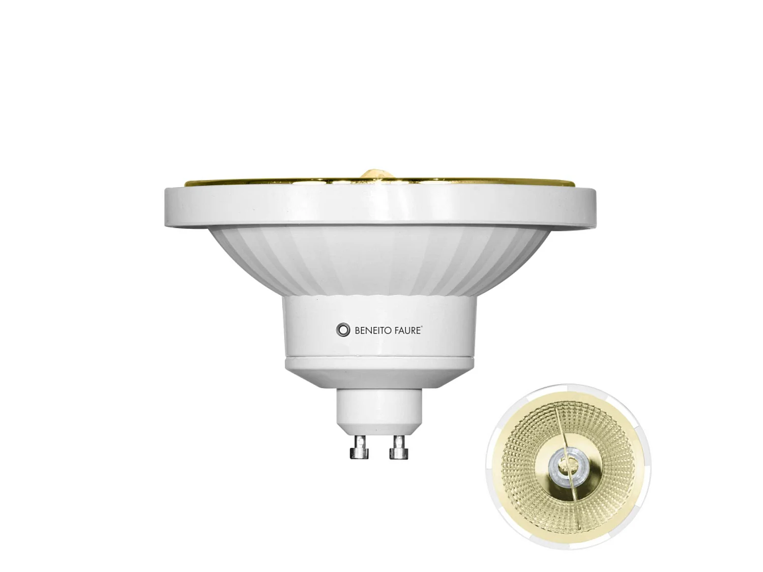 Nitro-Dichroitische LED-Lampe 15 W GU10 45° Abstrahlwinkel 2700 K 1000 Lumen - Beneito & Faure, energieeffiziente LED-Beleuchtung