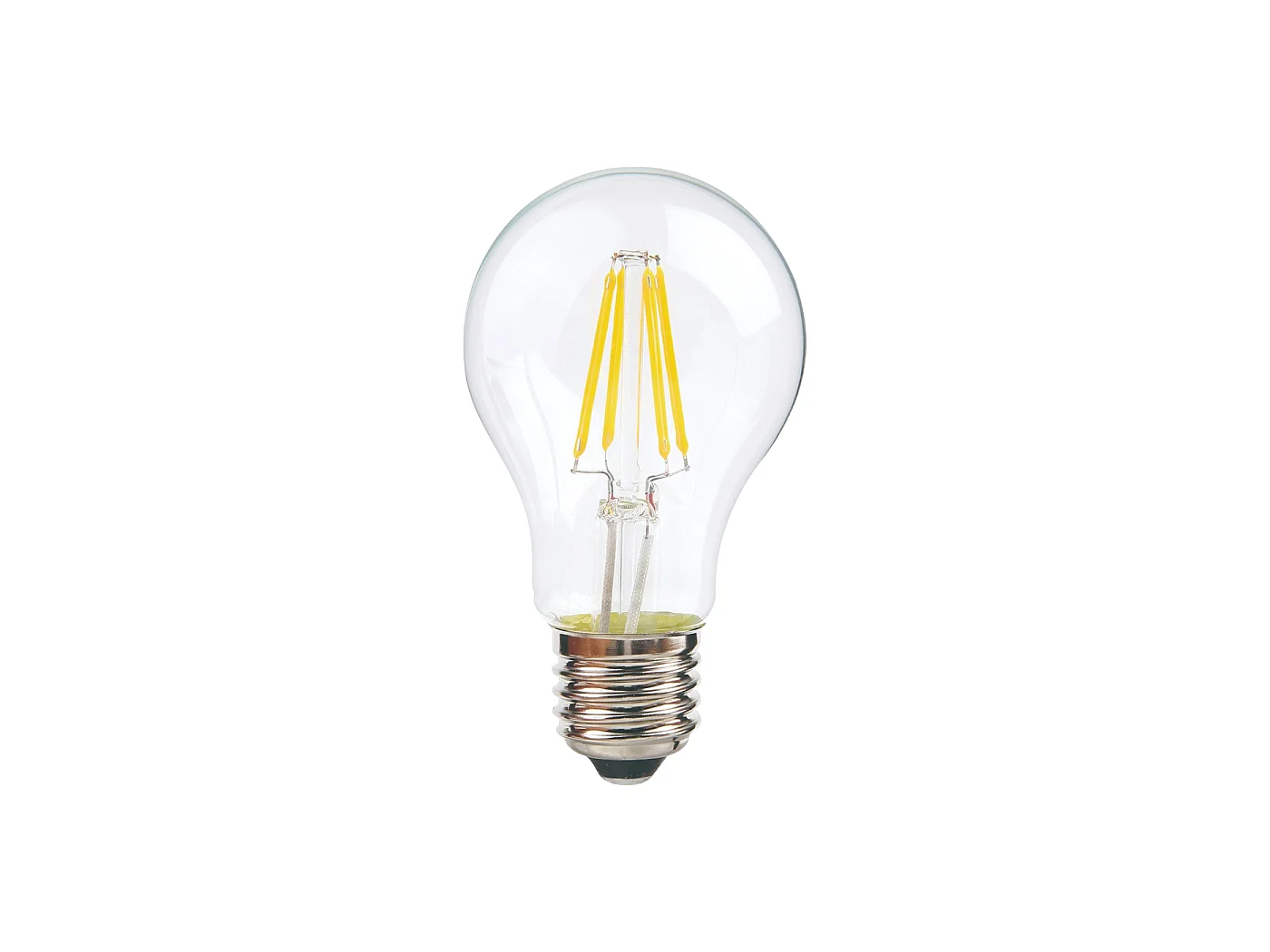Ampoule LED à filament transparent Alcapower A60 E27 8W 1100lm 4000K lumière naturelle, classe énergétique D, verre haute résistance