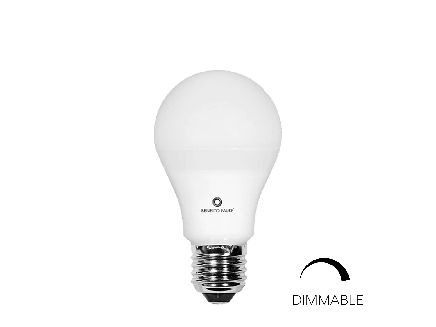 Standard-LED-Lampe 12W E27, dimmbar, 360° Abstrahlwinkel, 3000K, 1122lm, Triac-dimmbar, für Innenräume, IP40 - Beneito & Faure Professional