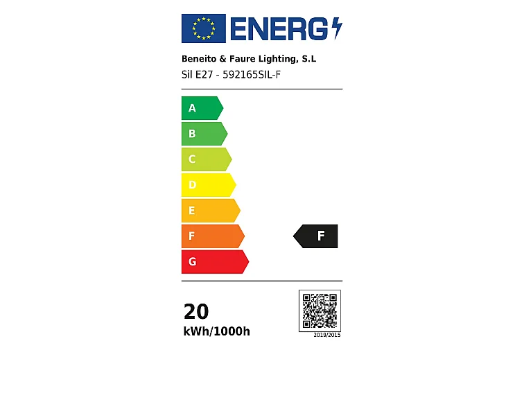 Beneito & Faure SIL E27 20W LED-Retrofit-Lampe, 360° Abstrahlwinkel, 4000K, 2550 Lumen, Schutzart IP40 für hochwertige Innenbeleuchtung
